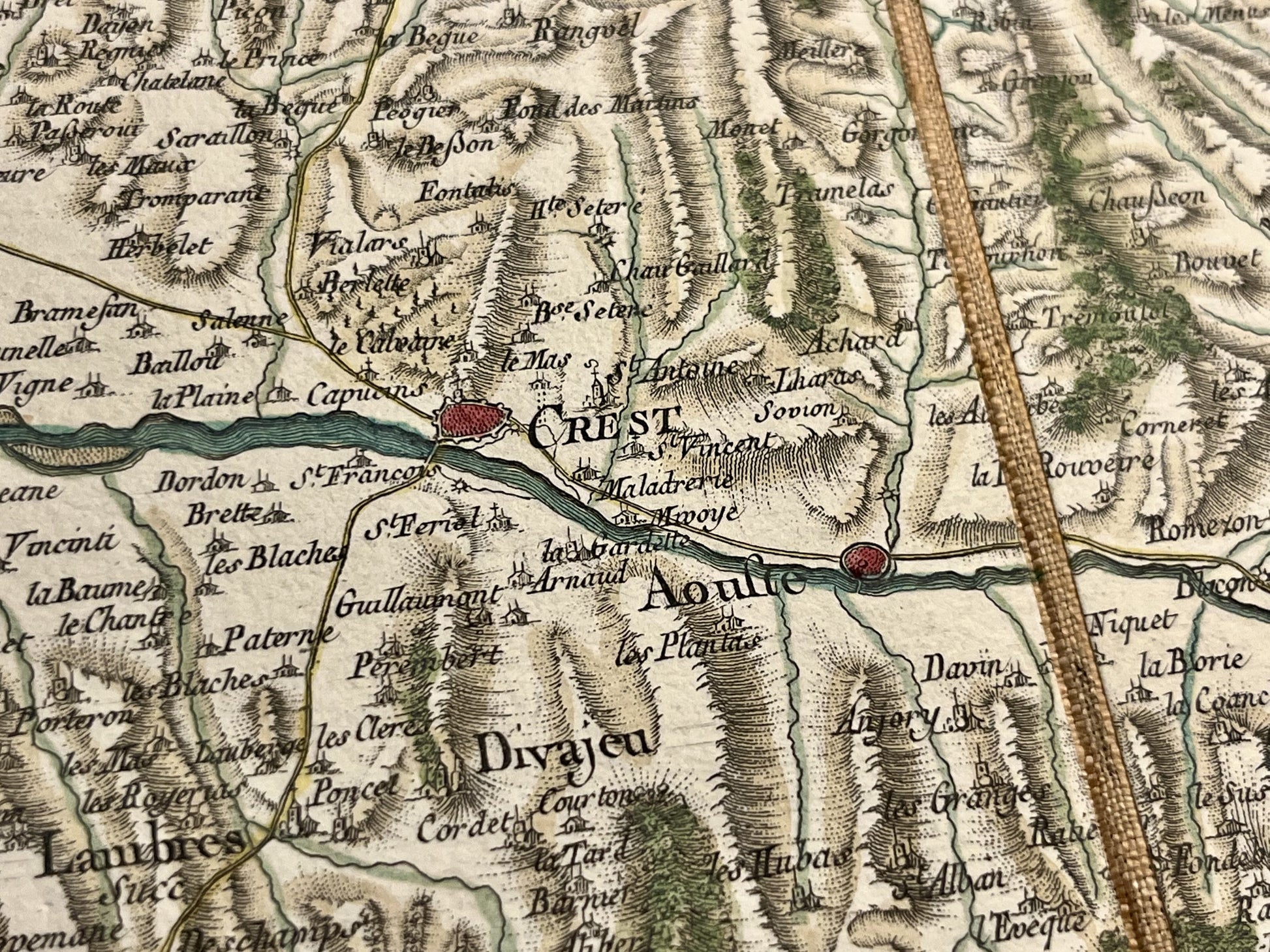 Carte Cassini ancienne Crest