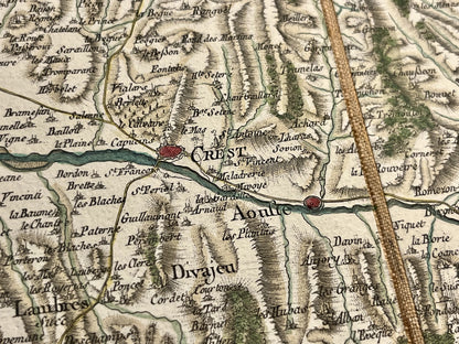Carte Cassini ancienne Crest