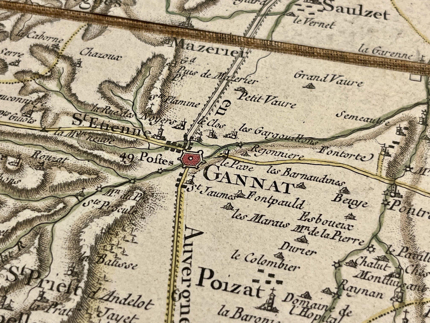 Carte Cassini ancienne Gannat