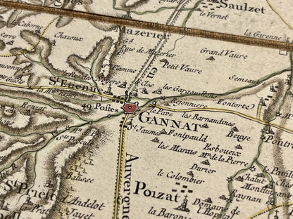 Carte Cassini ancienne Gannat