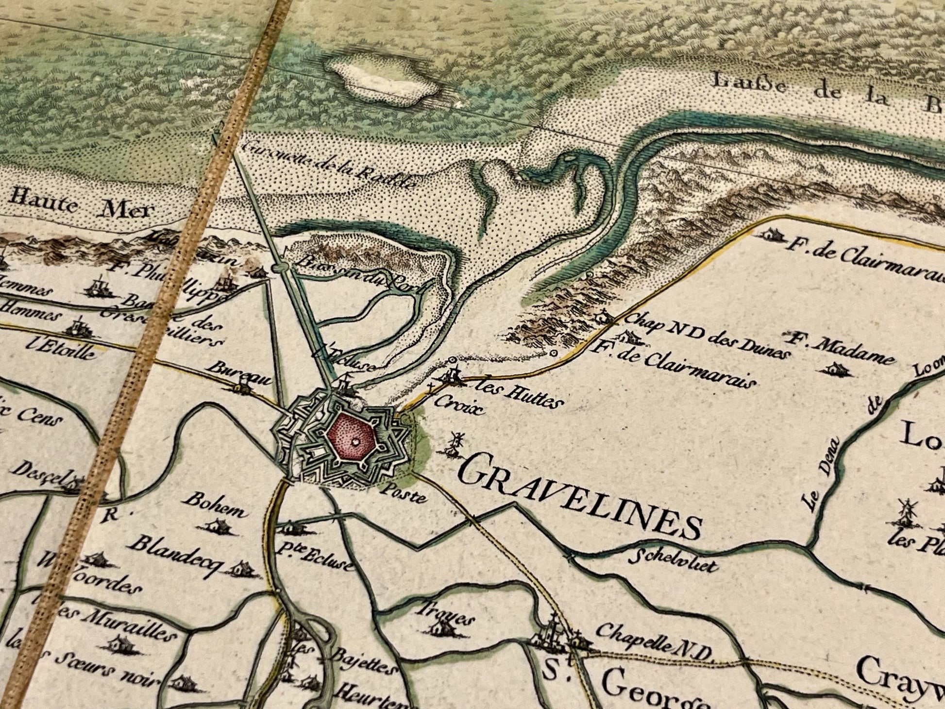 Carte Cassini ancienne Gravelines