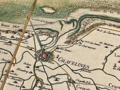 Carte Cassini ancienne Gravelines