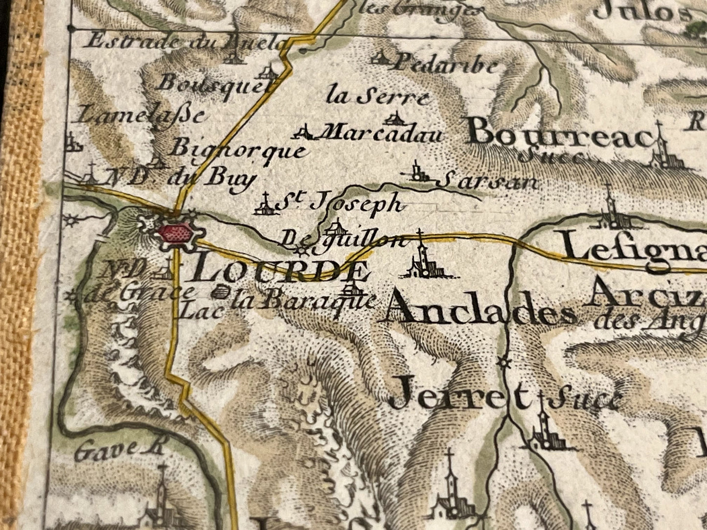 Carte Cassini ancienne Hautes-Pyrenees