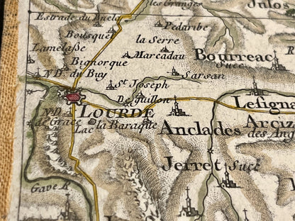 Carte Cassini ancienne Hautes-Pyrenees