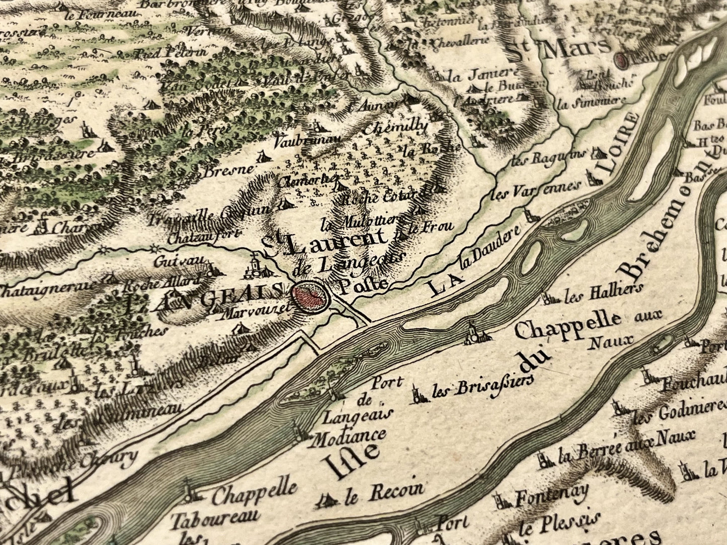 Carte Cassini ancienne Langeais Loire
