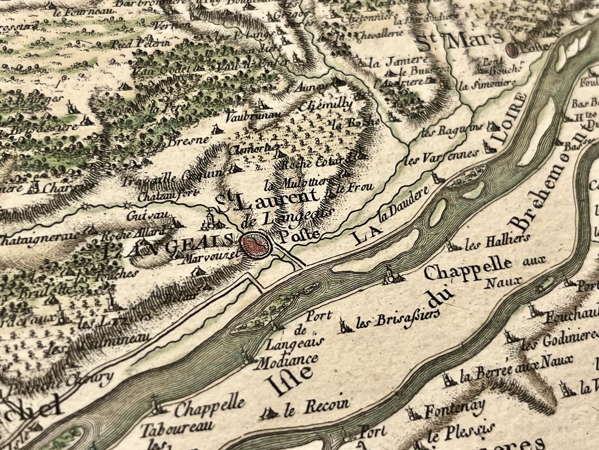 Carte Cassini ancienne Langeais Loire