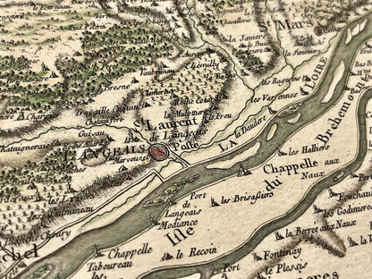 Carte Cassini ancienne Langeais Loire