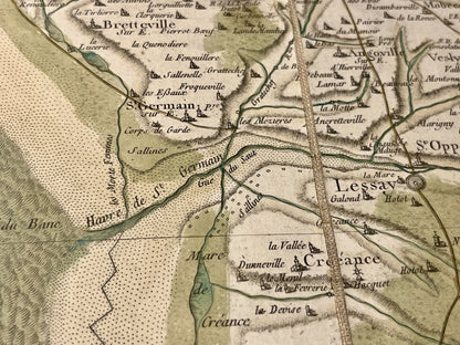 Carte Cassini ancienne Manche