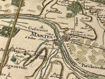 Carte Cassini ancienne Mantes-la-Jolie