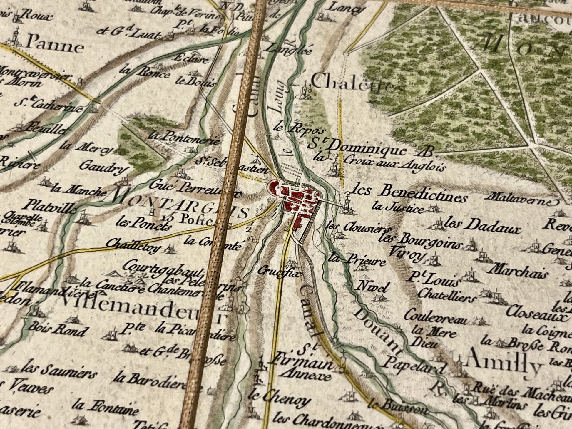 Carte Cassini ancienne Montargis