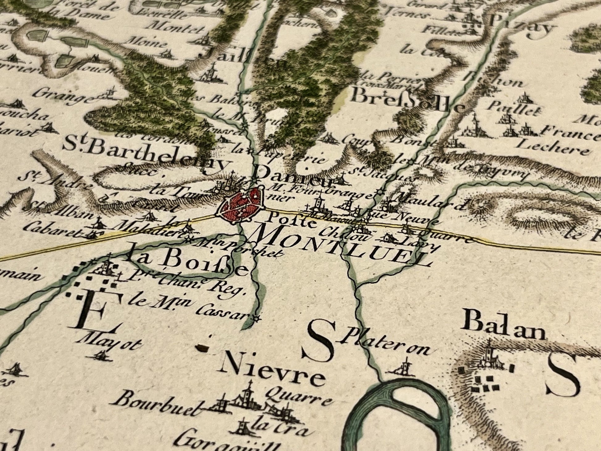 Carte Cassini ancienne Montluel