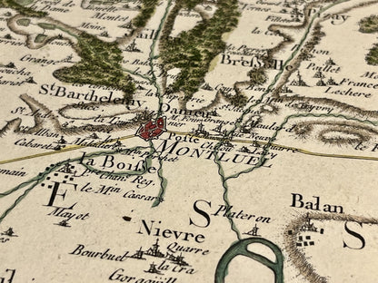 Carte Cassini ancienne Montluel