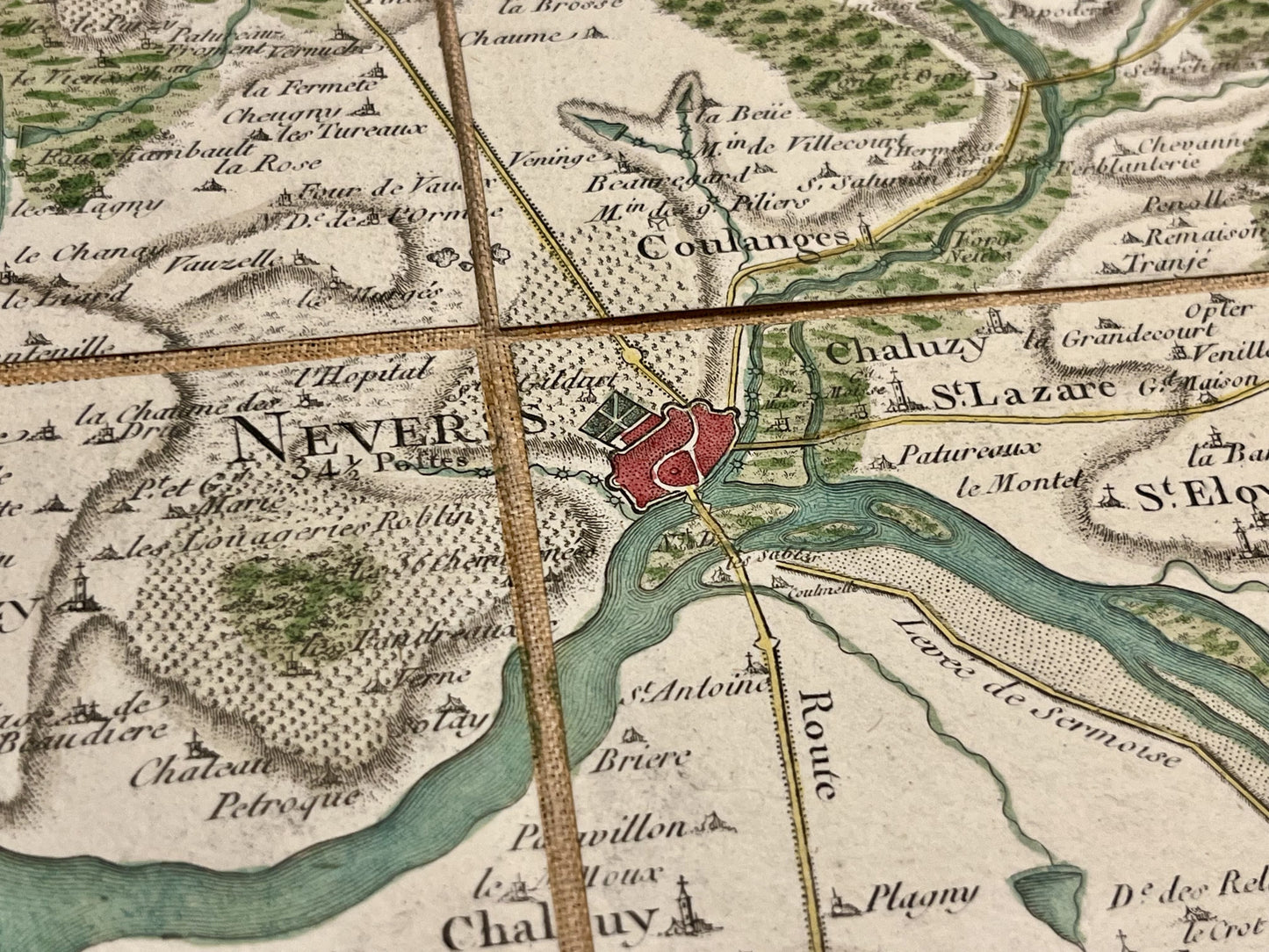 Carte Cassini ancienne Nevers