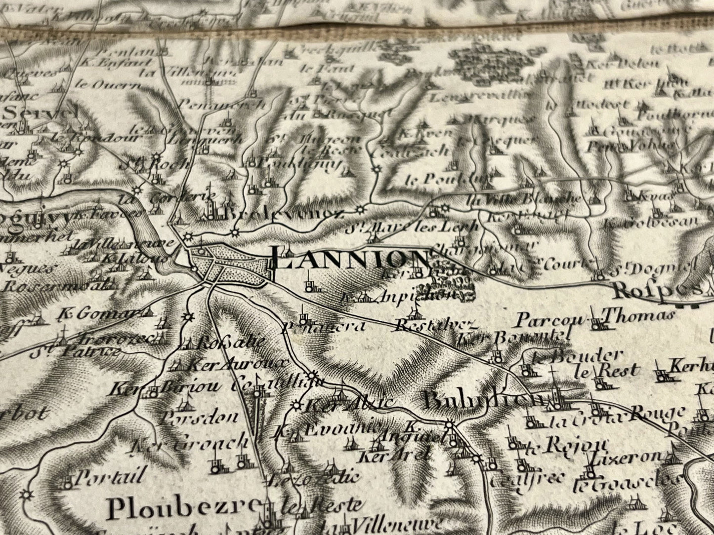 Carte Cassini ancienne Paimpol