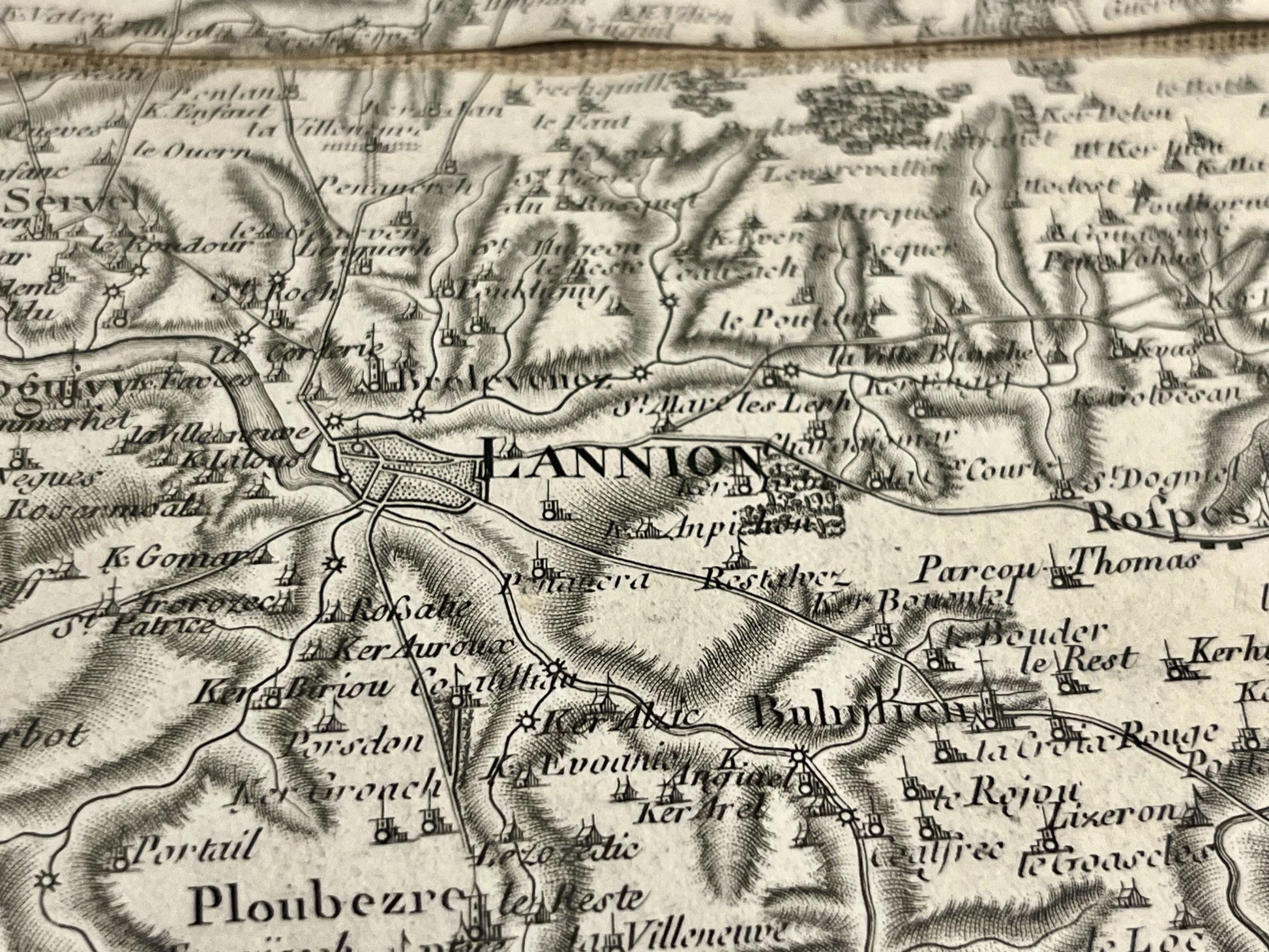 Carte Cassini ancienne Paimpol