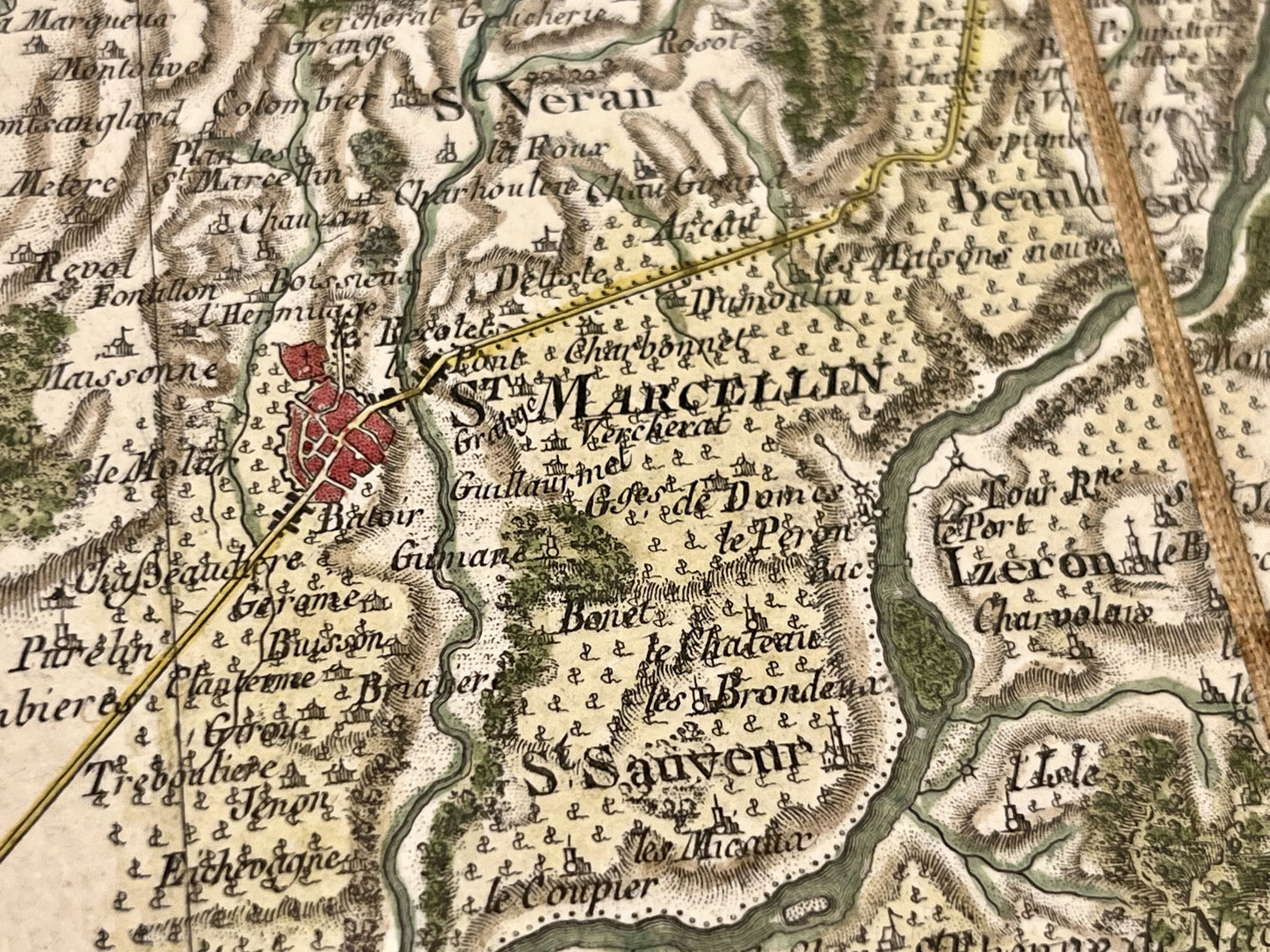 Carte Cassini ancienne Saint-Marcellin