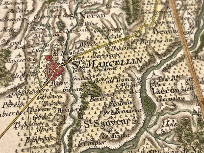 Carte Cassini ancienne Saint-Marcellin