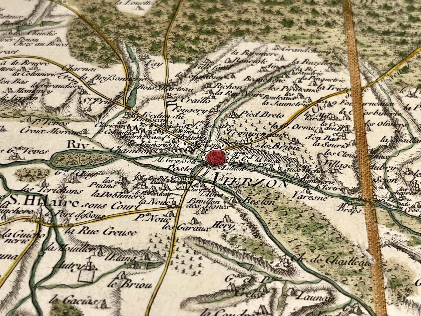 Carte Cassini ancienne Vierzon