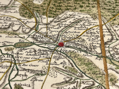 Carte Cassini ancienne Vierzon