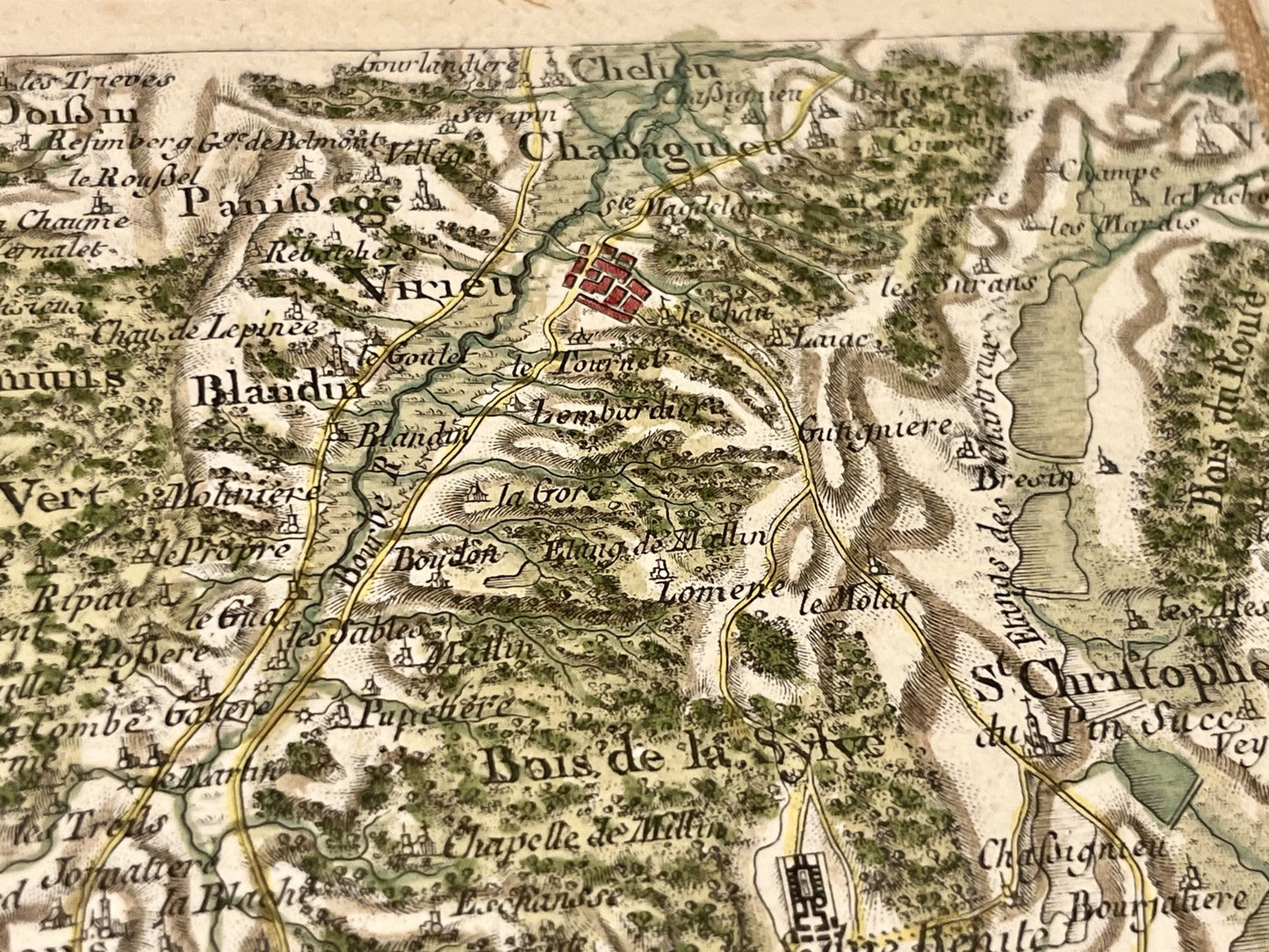 Carte Cassini ancienne Virieu