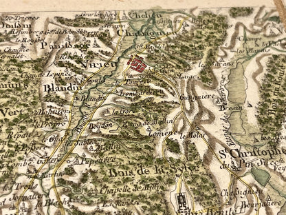 Carte Cassini ancienne Virieu