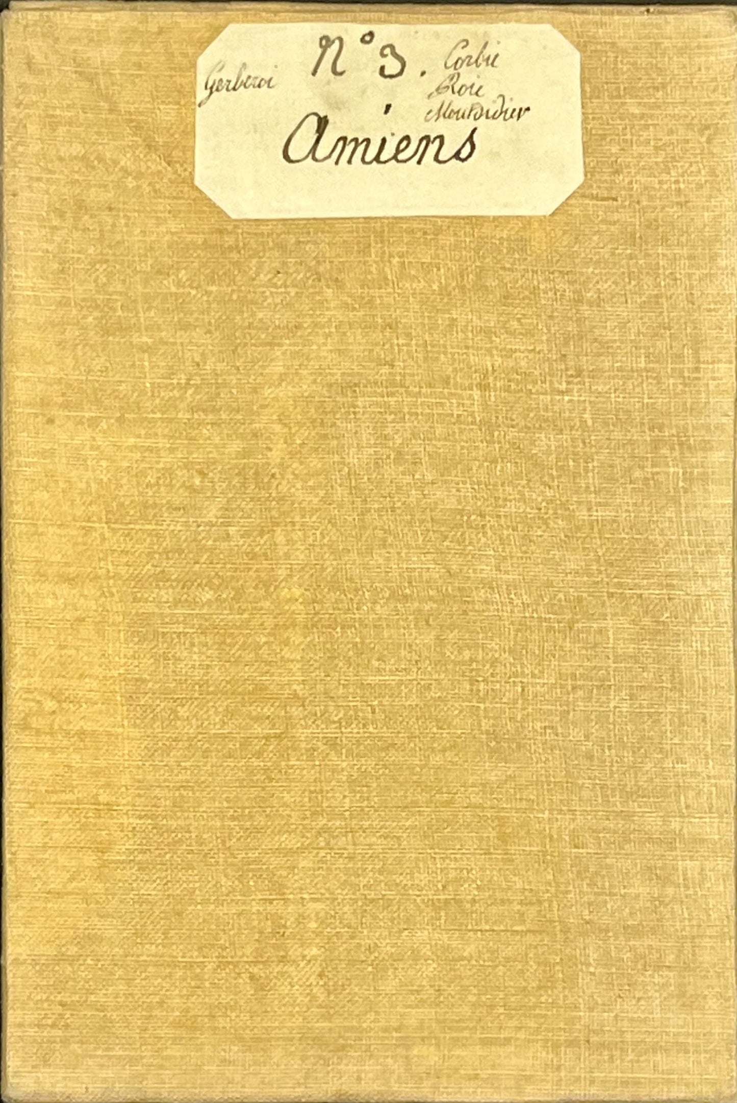 Carte Cassini ancienne entoilee Amiens