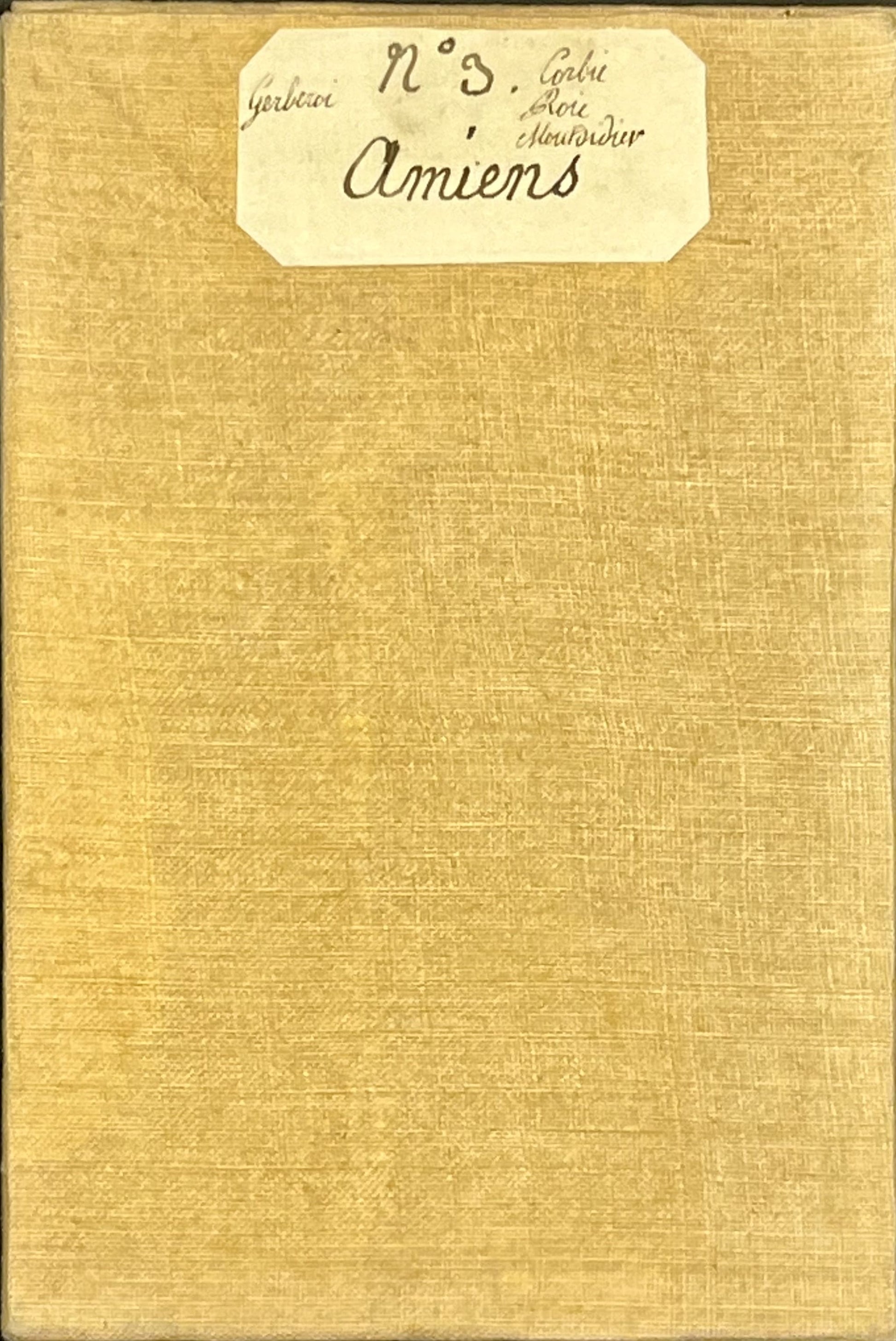 Carte Cassini ancienne entoilee Amiens