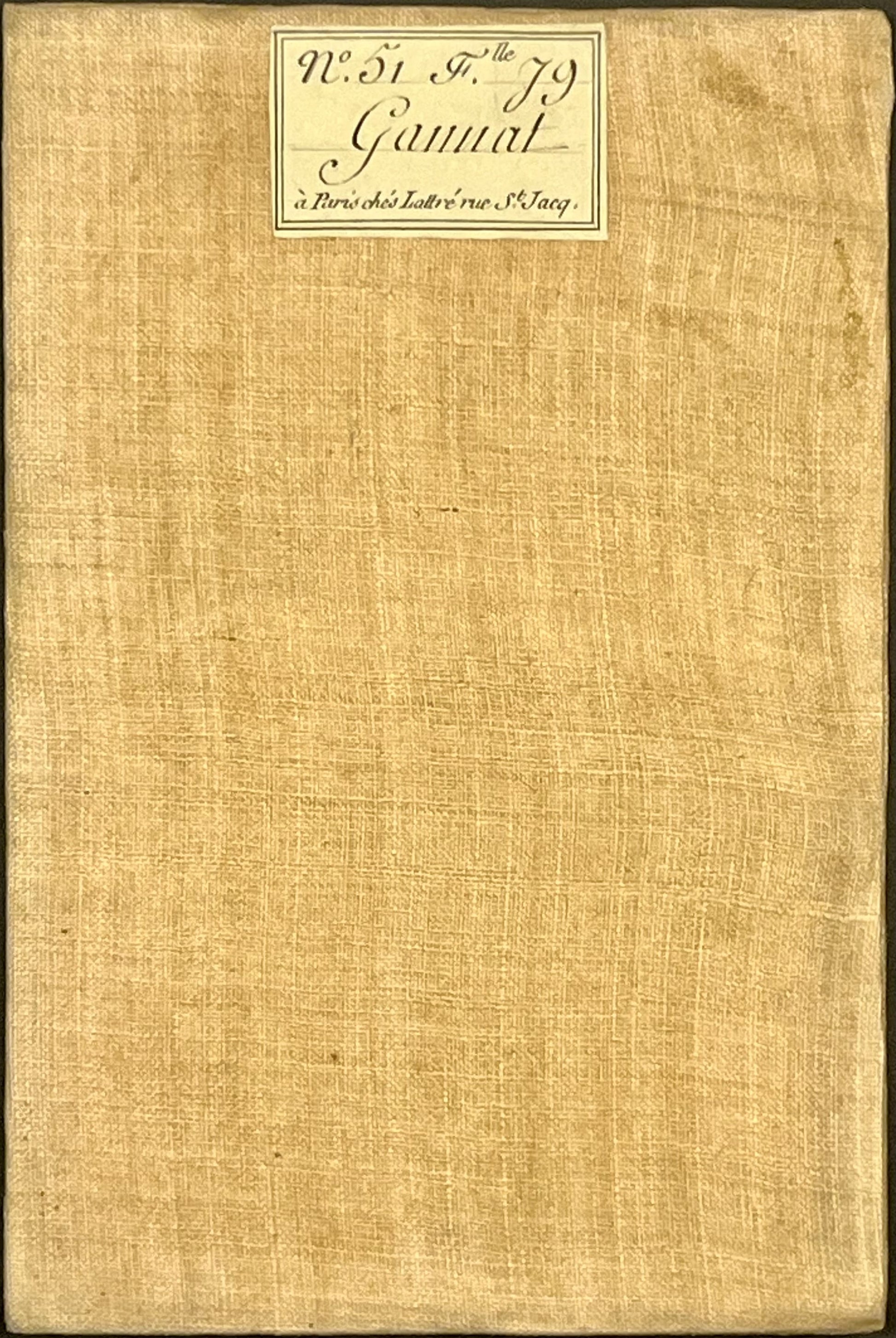 Carte Cassini ancienne entoilee Gannat Vichy