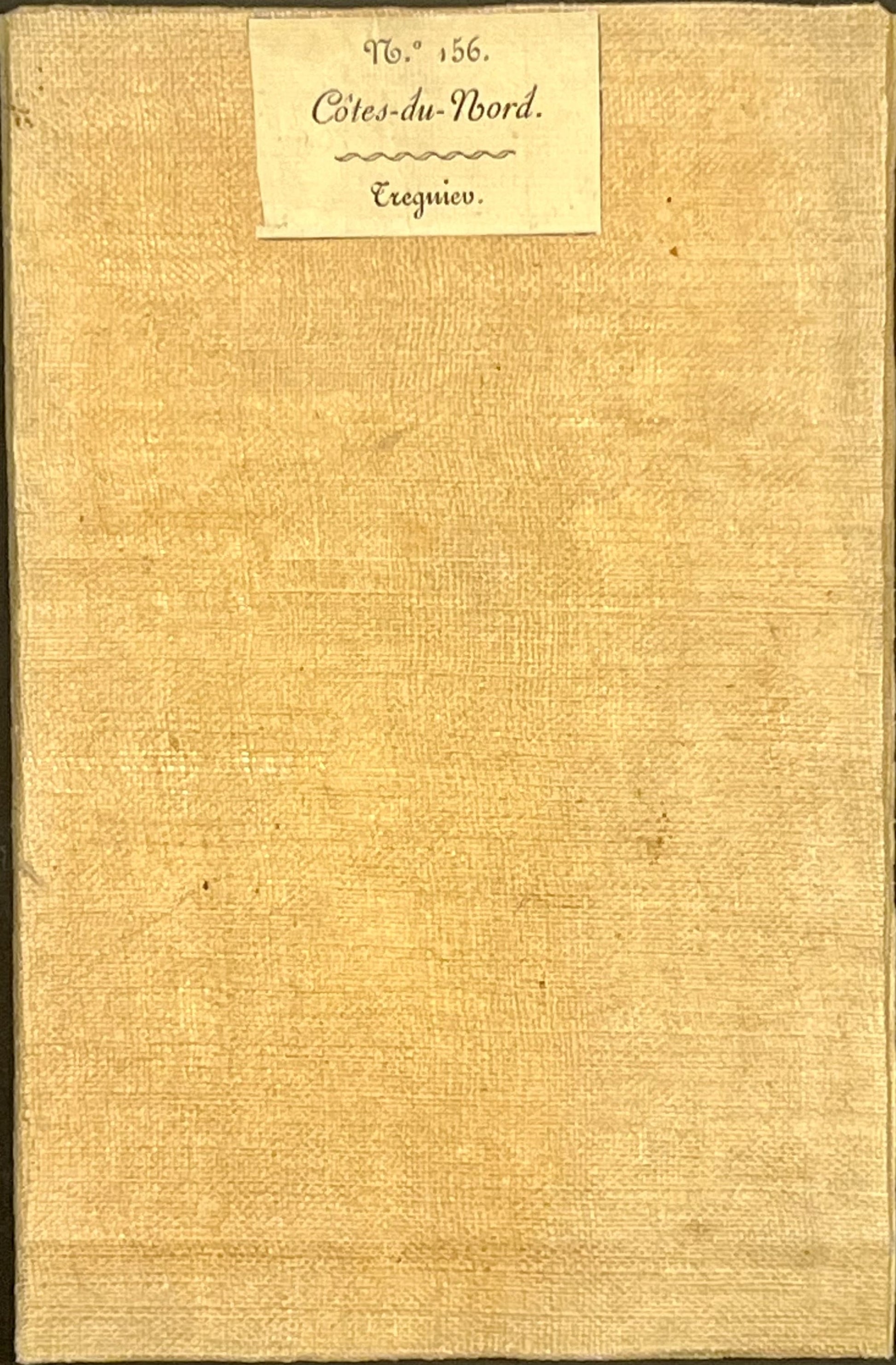 Carte Cassini ancienne entoilee Treguier Cotes d Armor