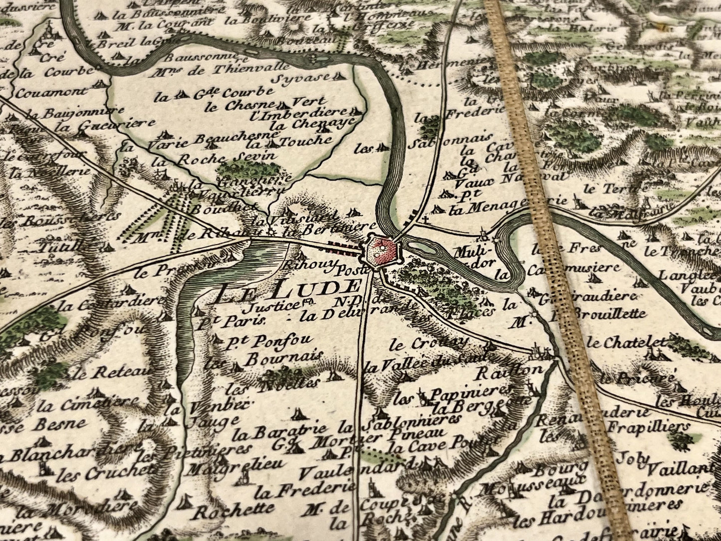Carte Cassini ancienne le Lude