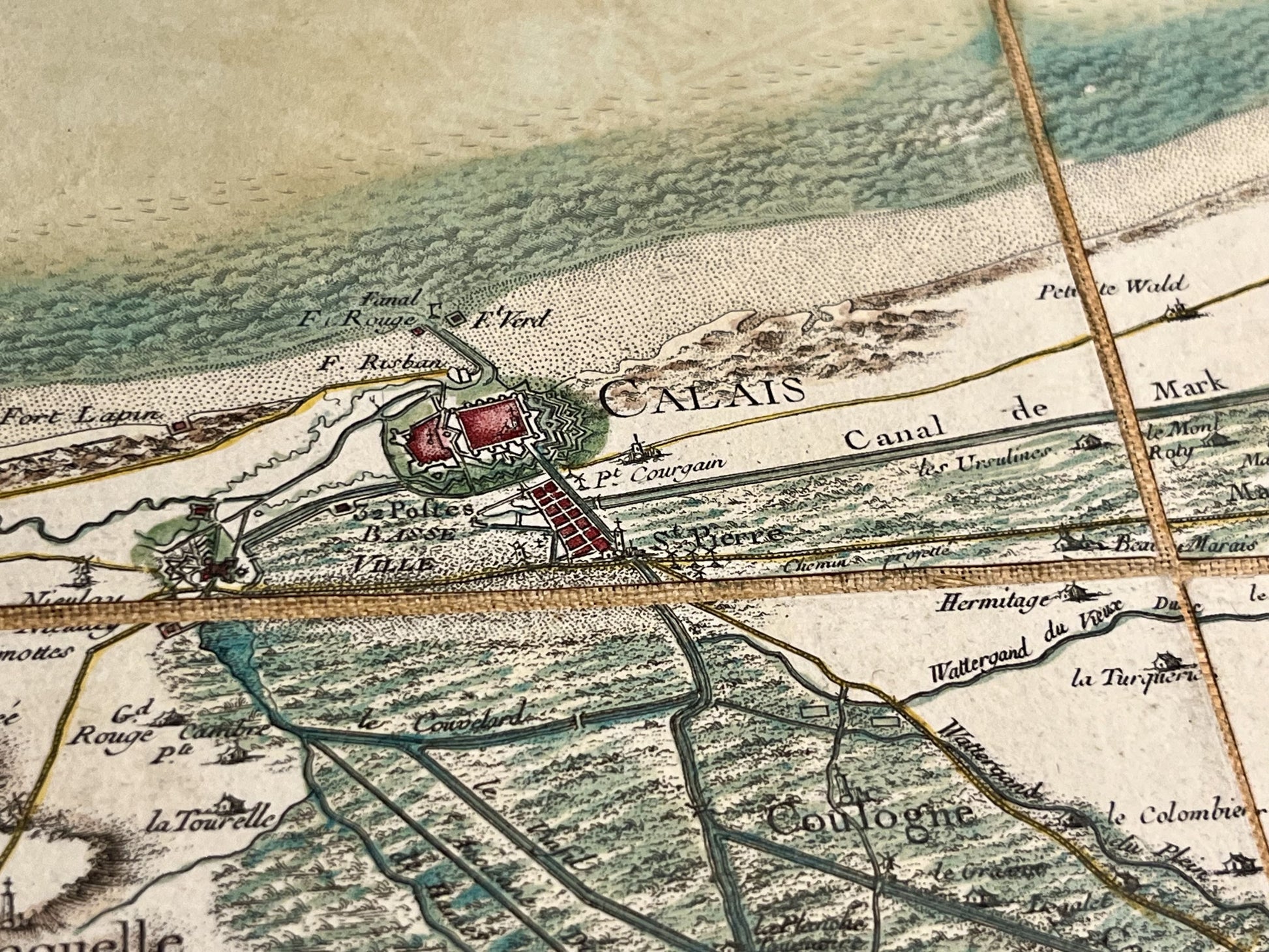 Carte Cassini authentique Calais