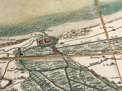 Carte Cassini authentique Calais