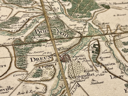 Carte Cassini authentique Dreux