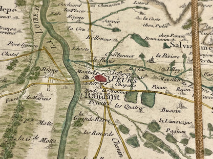 Carte Cassini authentique Feurs