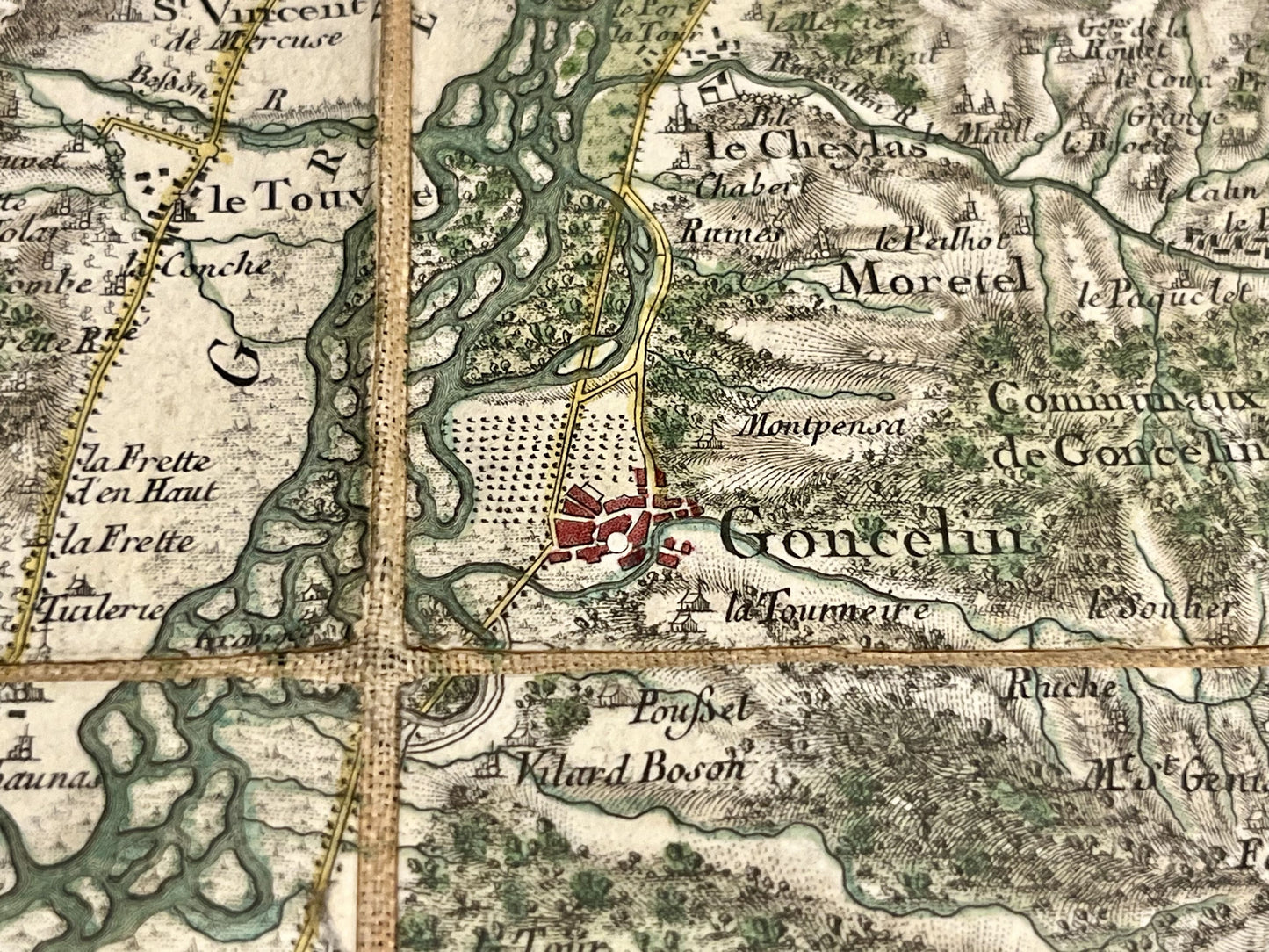 Carte Cassini authentique Goncelin