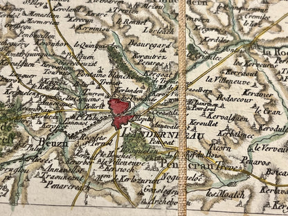 Carte Cassini authentique Landerneau