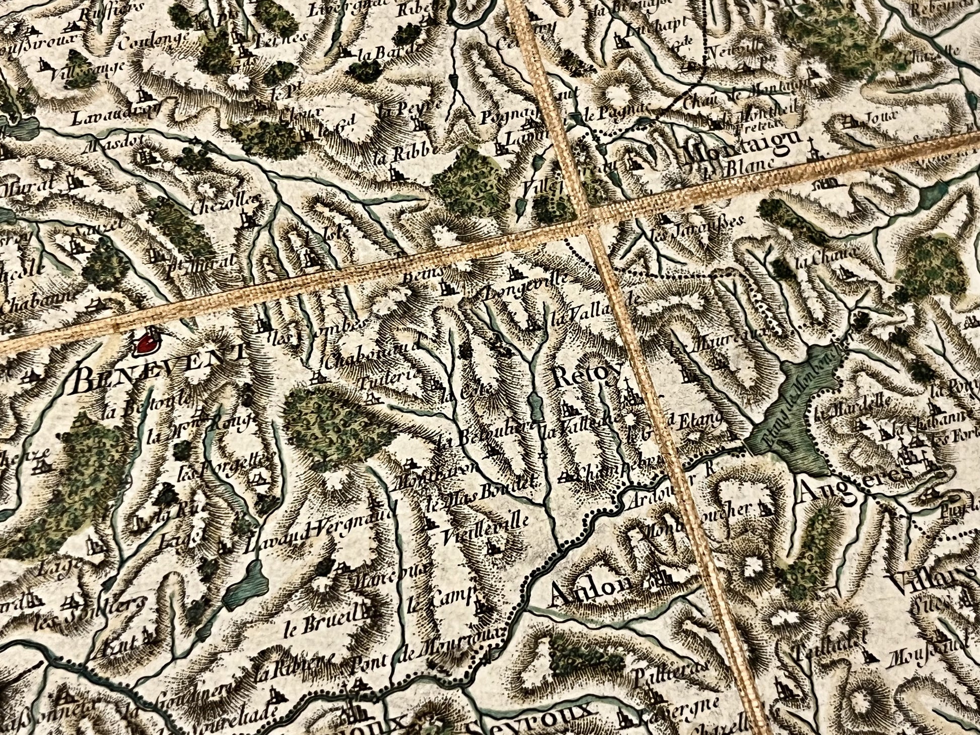 Carte Cassini authentique Limousin