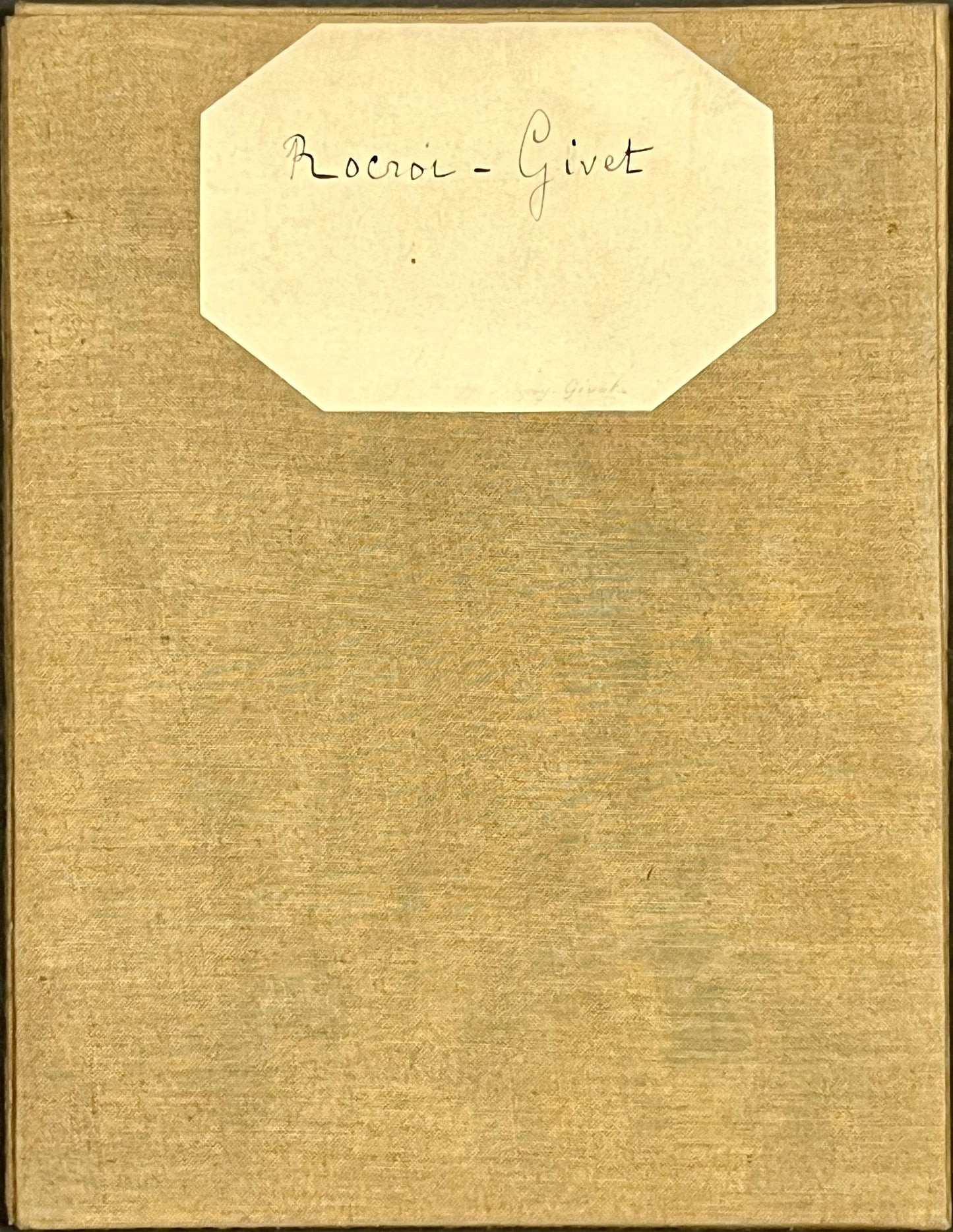 Carte Cassini entoilee Rocroi Givet