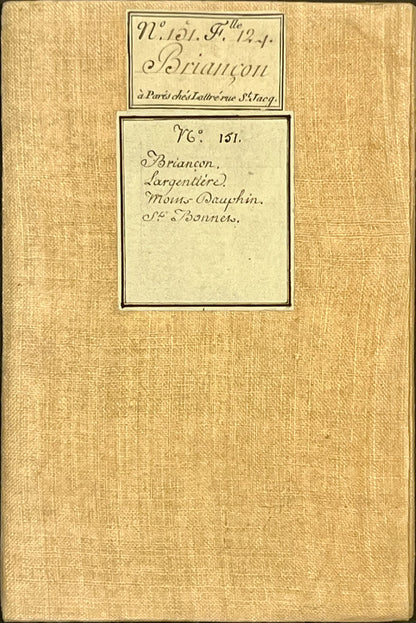 Carte Cassini entoilee ancienne Briancon