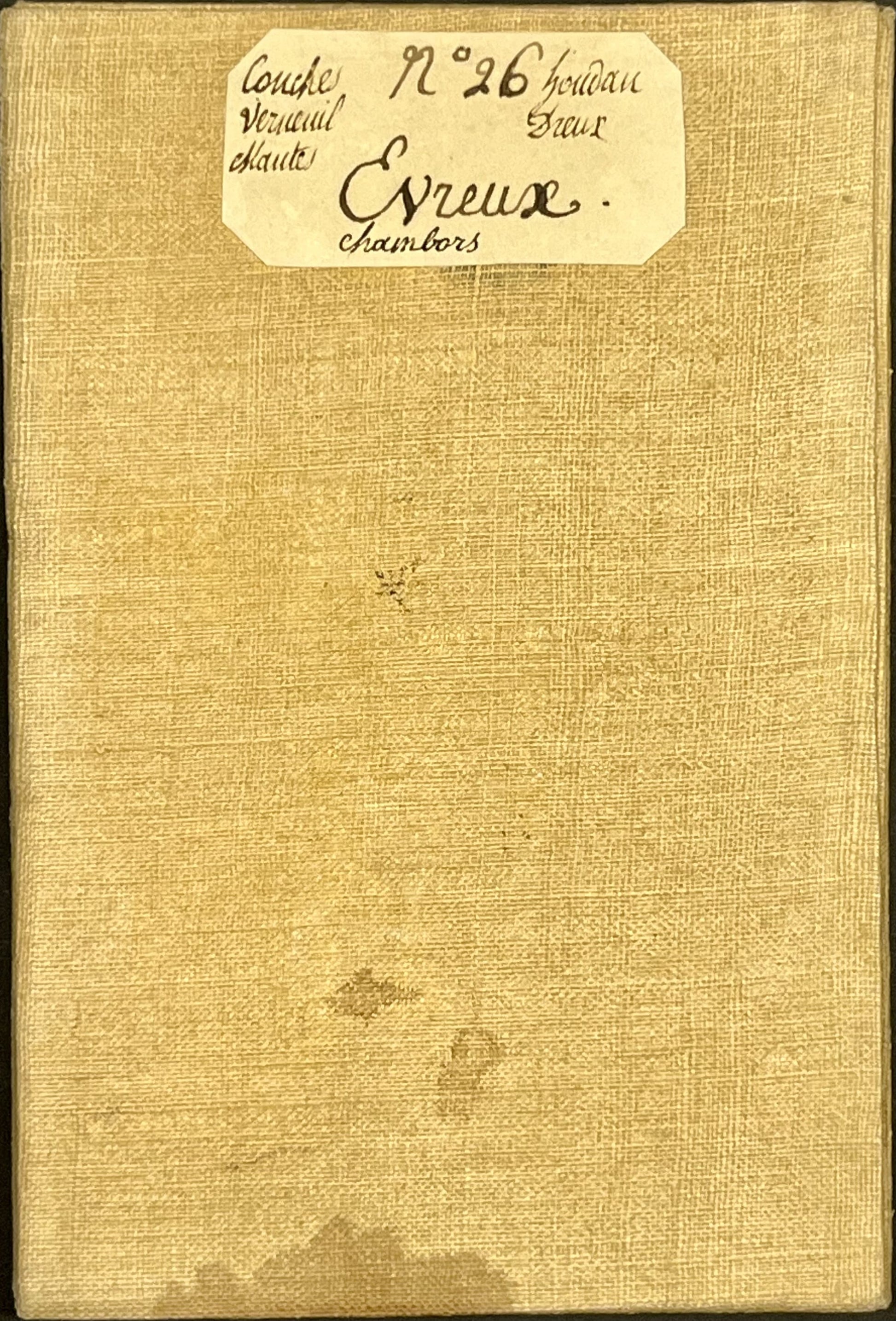 Carte Cassini entoilee ancienne Evreux