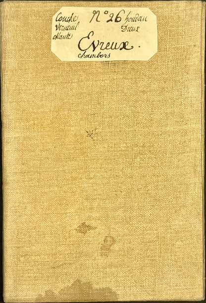 Carte Cassini entoilee ancienne Evreux
