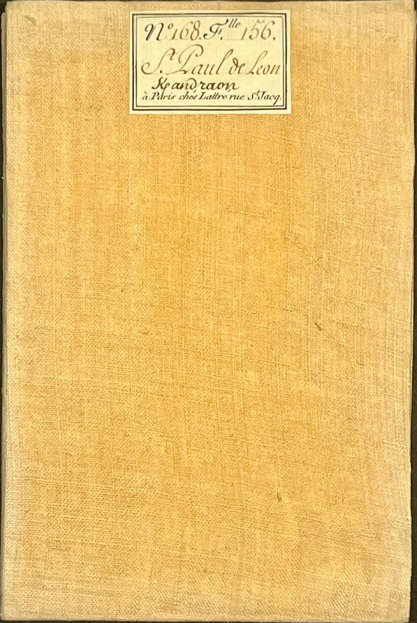 Carte Cassini entoilee ancienne Saint-Pol-de-Leon