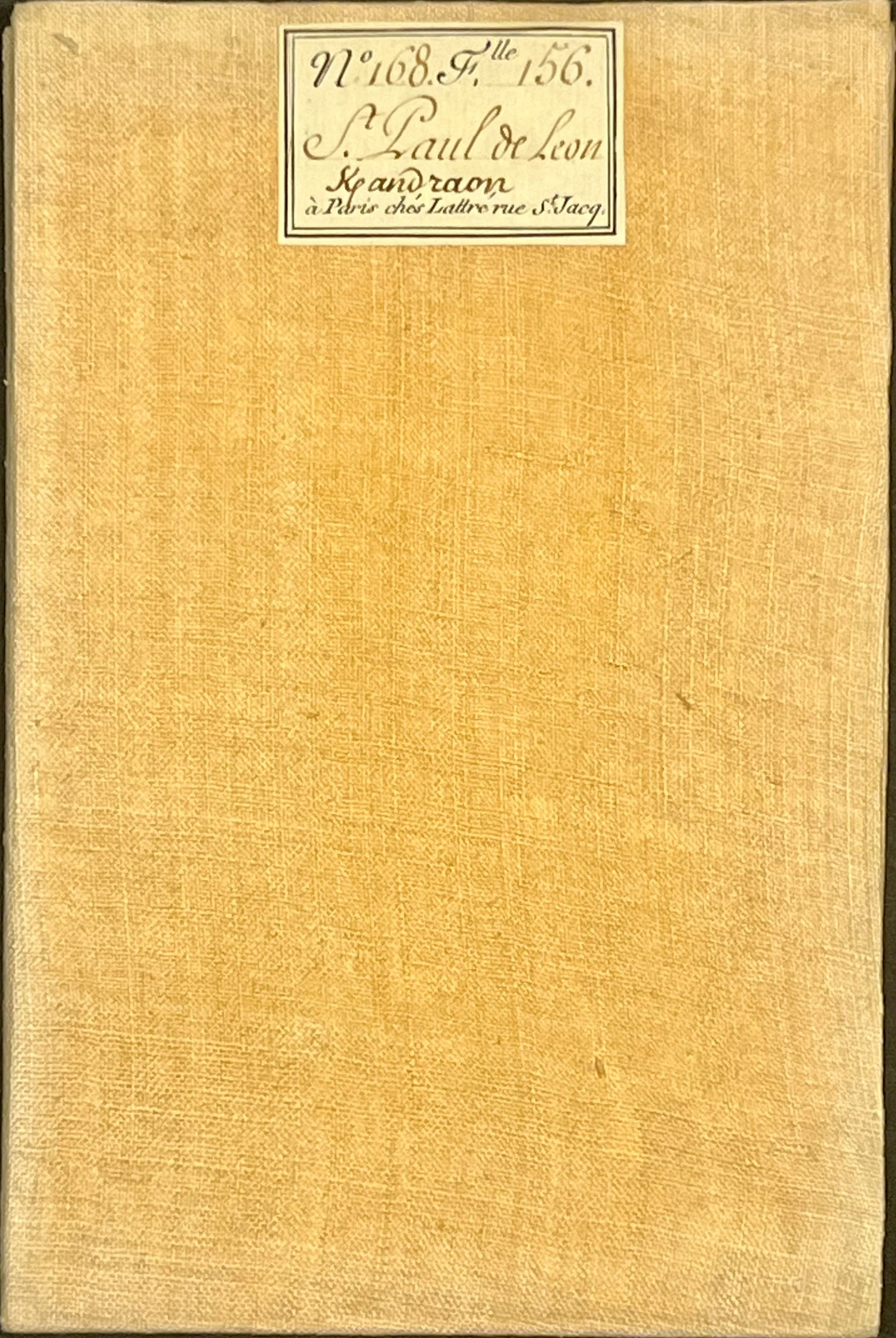 Carte Cassini entoilee ancienne Saint-Pol-de-Leon