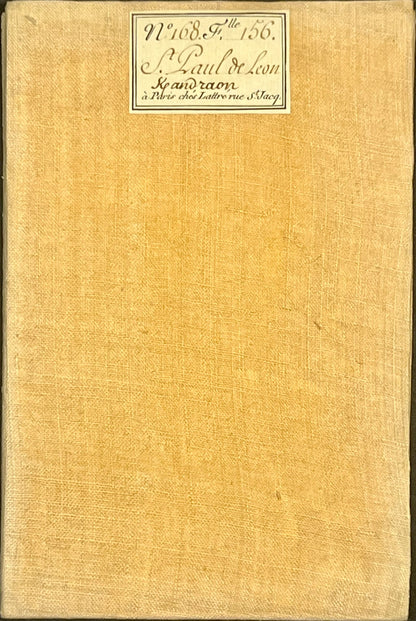 Carte Cassini entoilee ancienne Saint-Pol-de-Leon