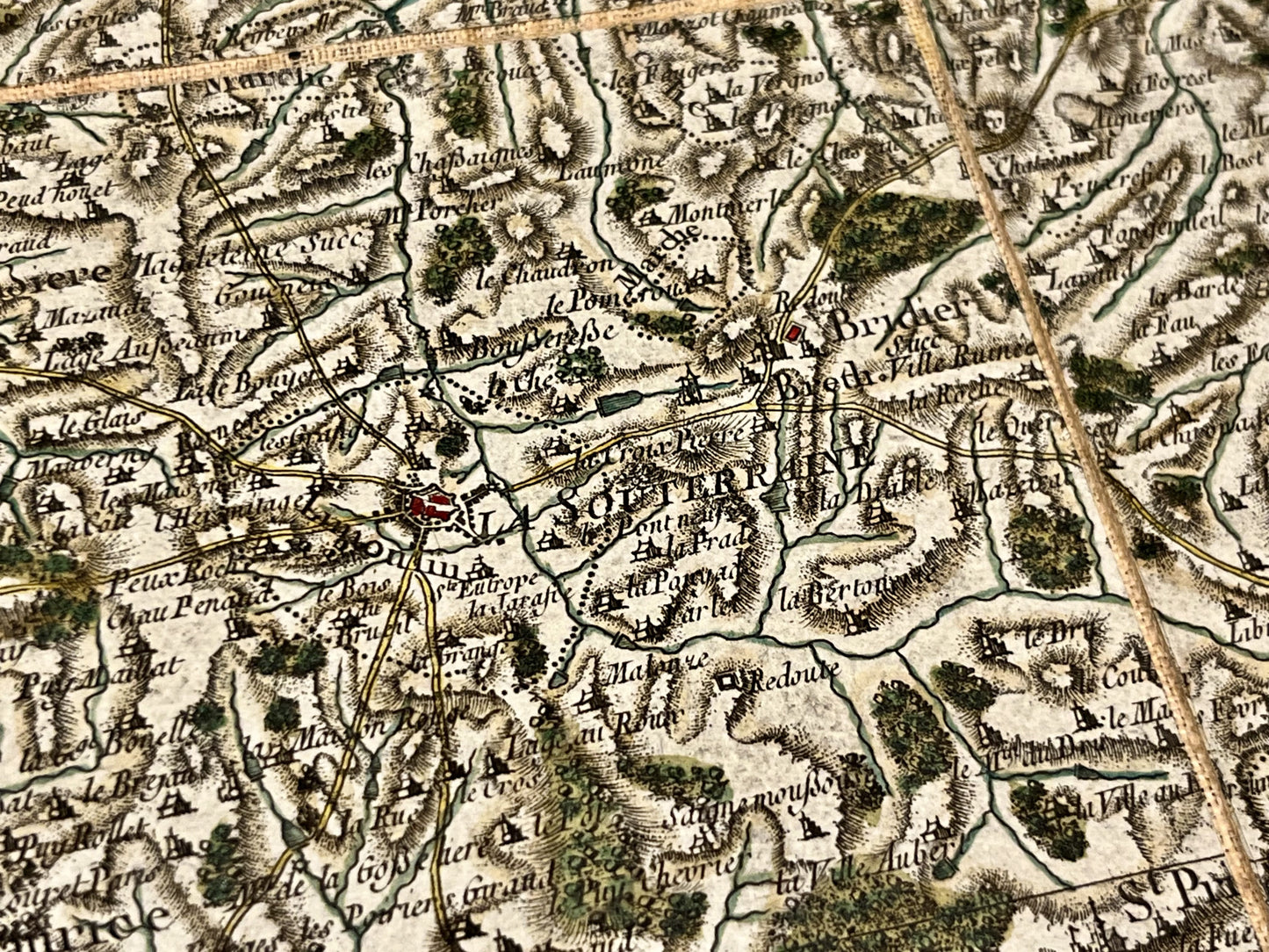 Carte Cassini la Souterraine Creuse