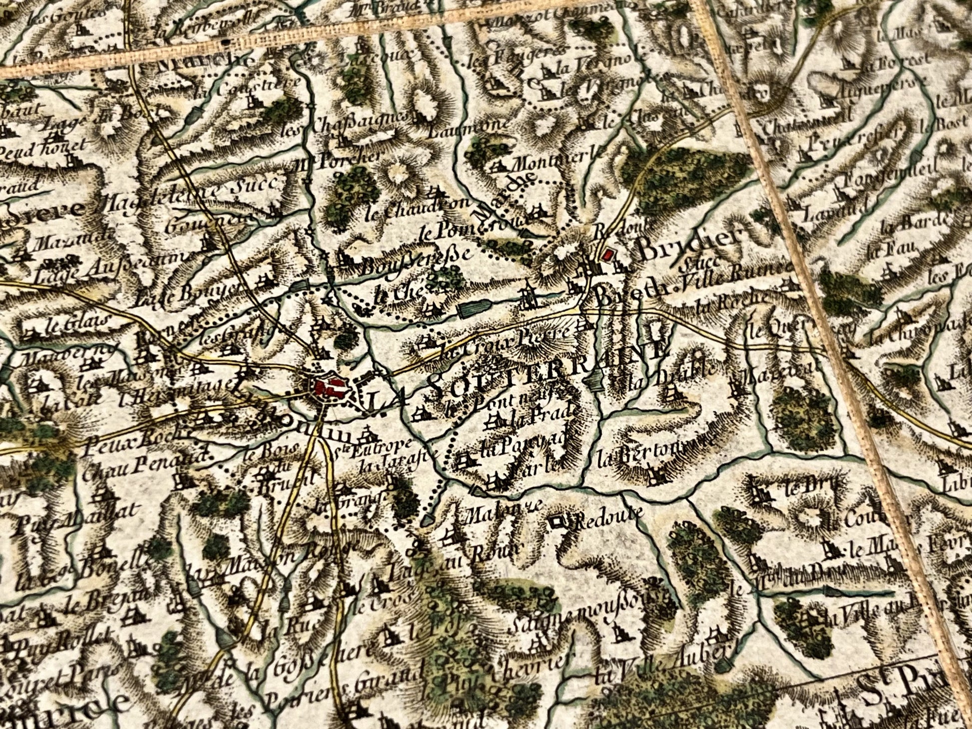Carte Cassini la Souterraine Creuse