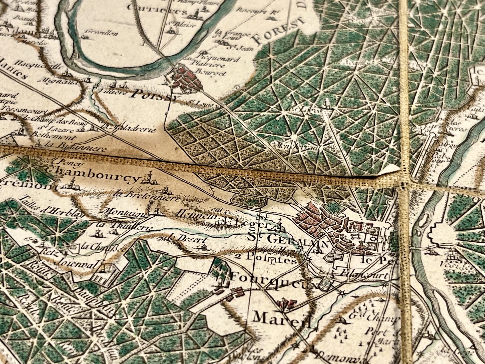 Carte Cassini region parisienne