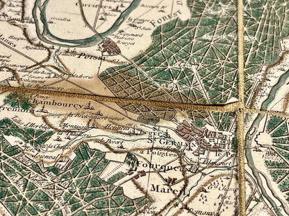 Carte Cassini region parisienne