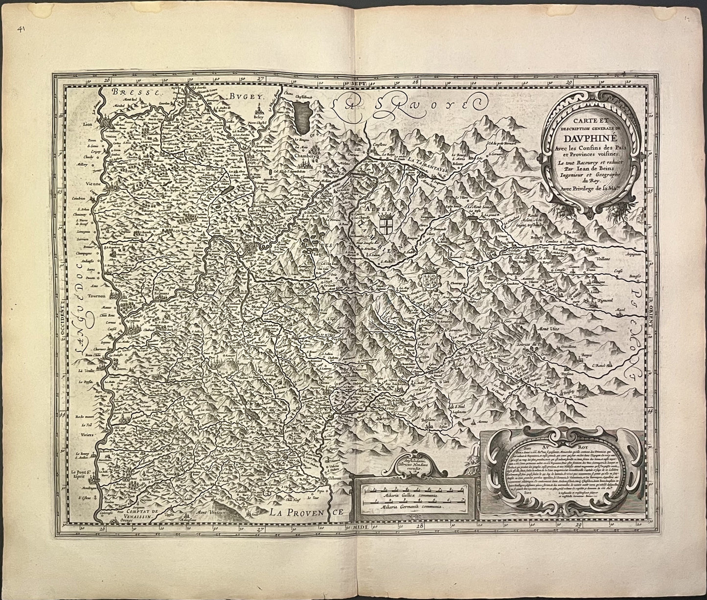 Carte Dauphine par Jean de Beins