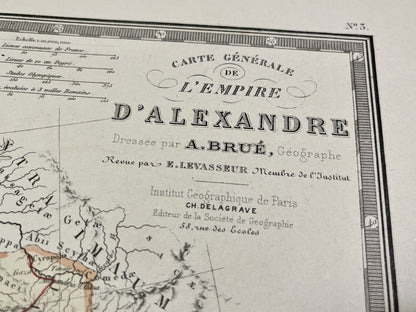 Carte Empire Alexandre le Grand